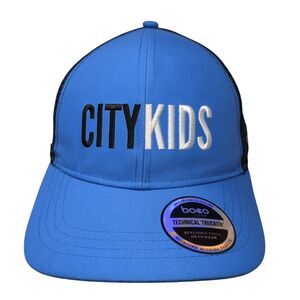 City Kids Snapback Trucker Hat Blue One Size Mesh Back Outdoor Boco Gear